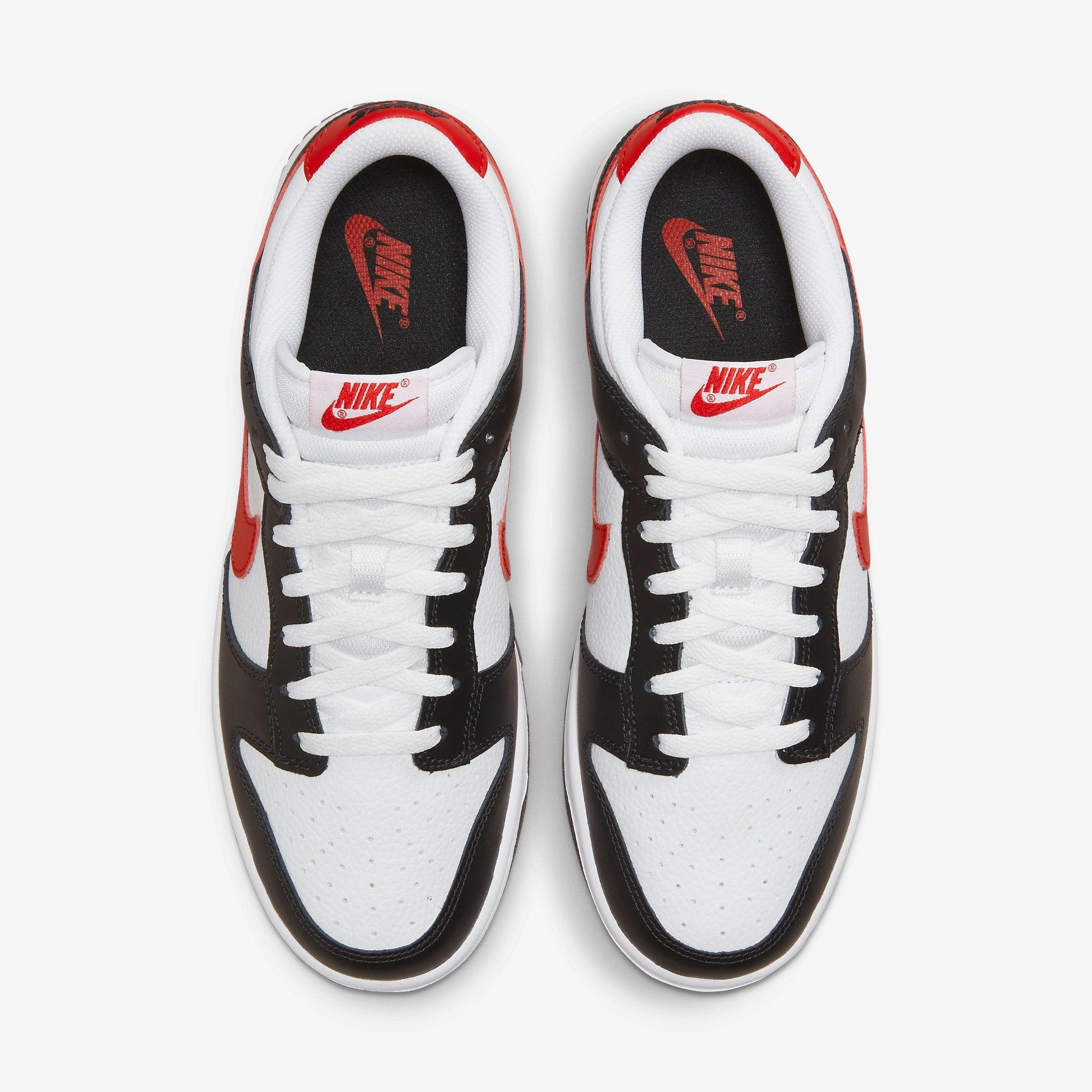 NIKE Dunk Low Black White Red